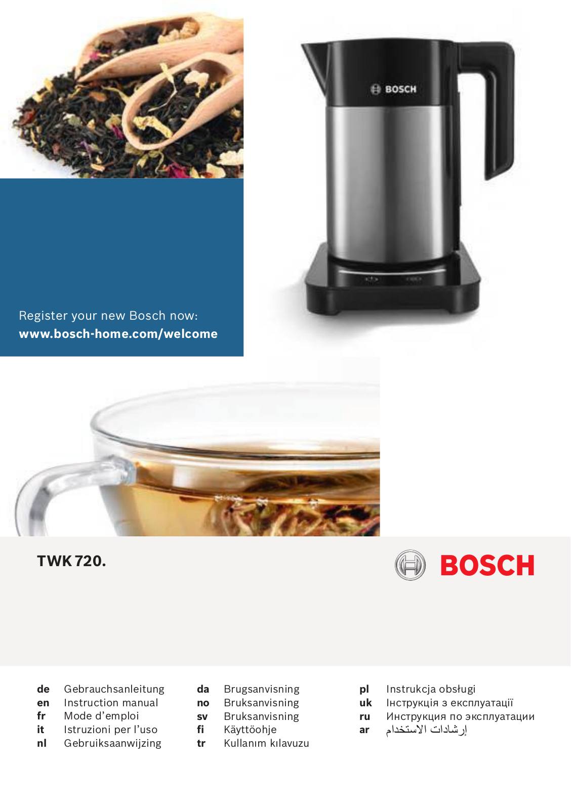 Bosch TWK7203 User Manual