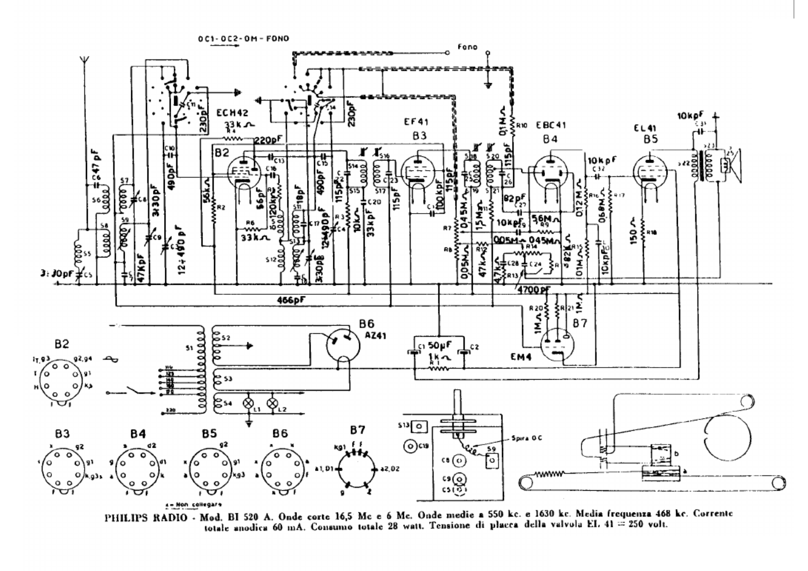 Philips bi520a schematic