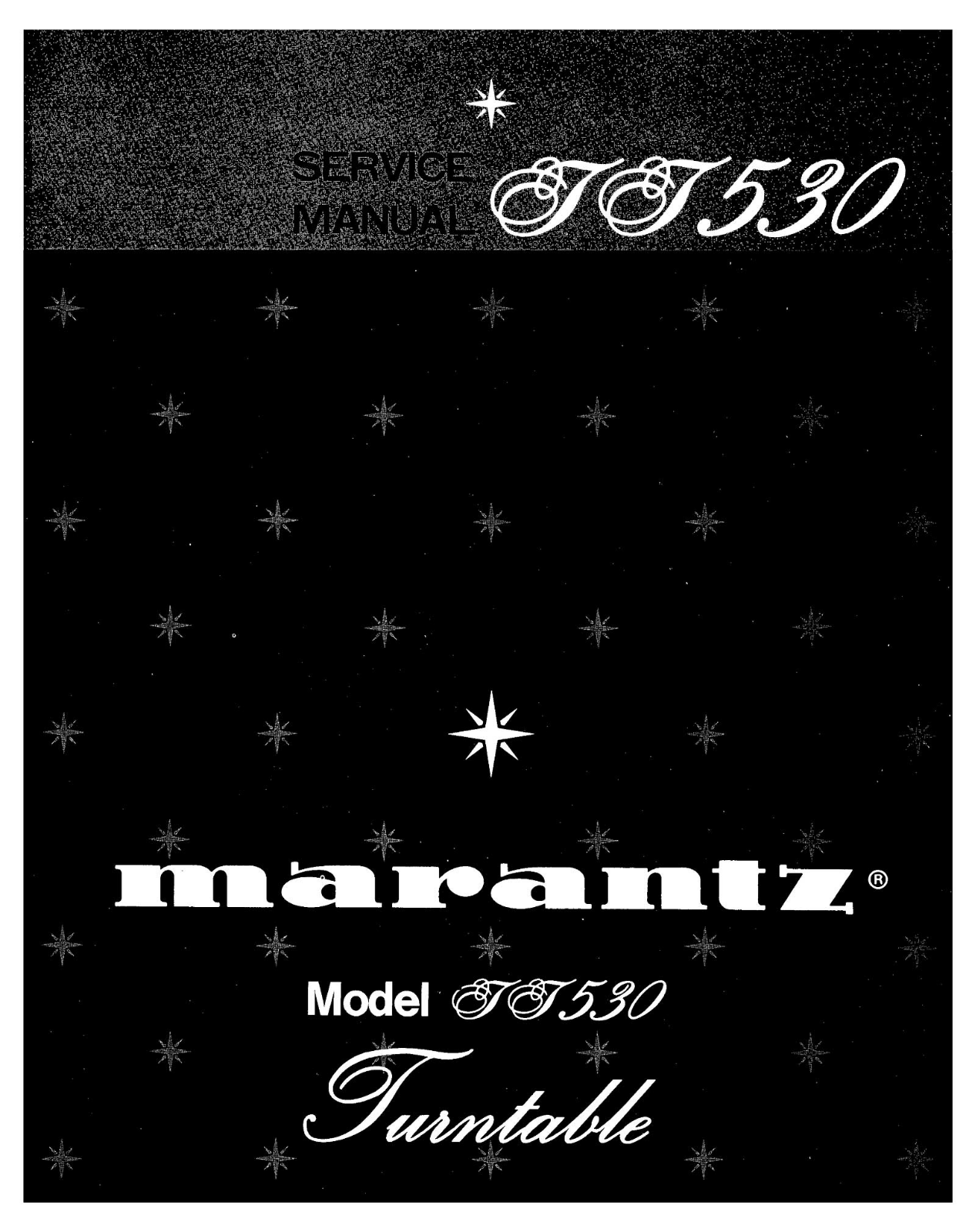 Marantz TT-530 Service Manual