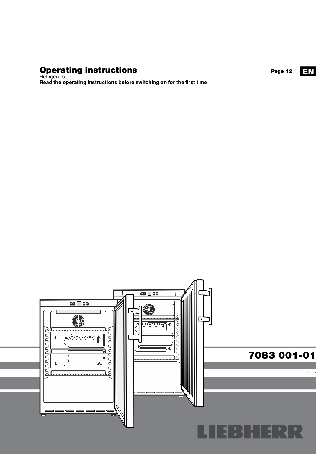 Liebherr Fkuv 1613, Fkuv 1663 User Manual