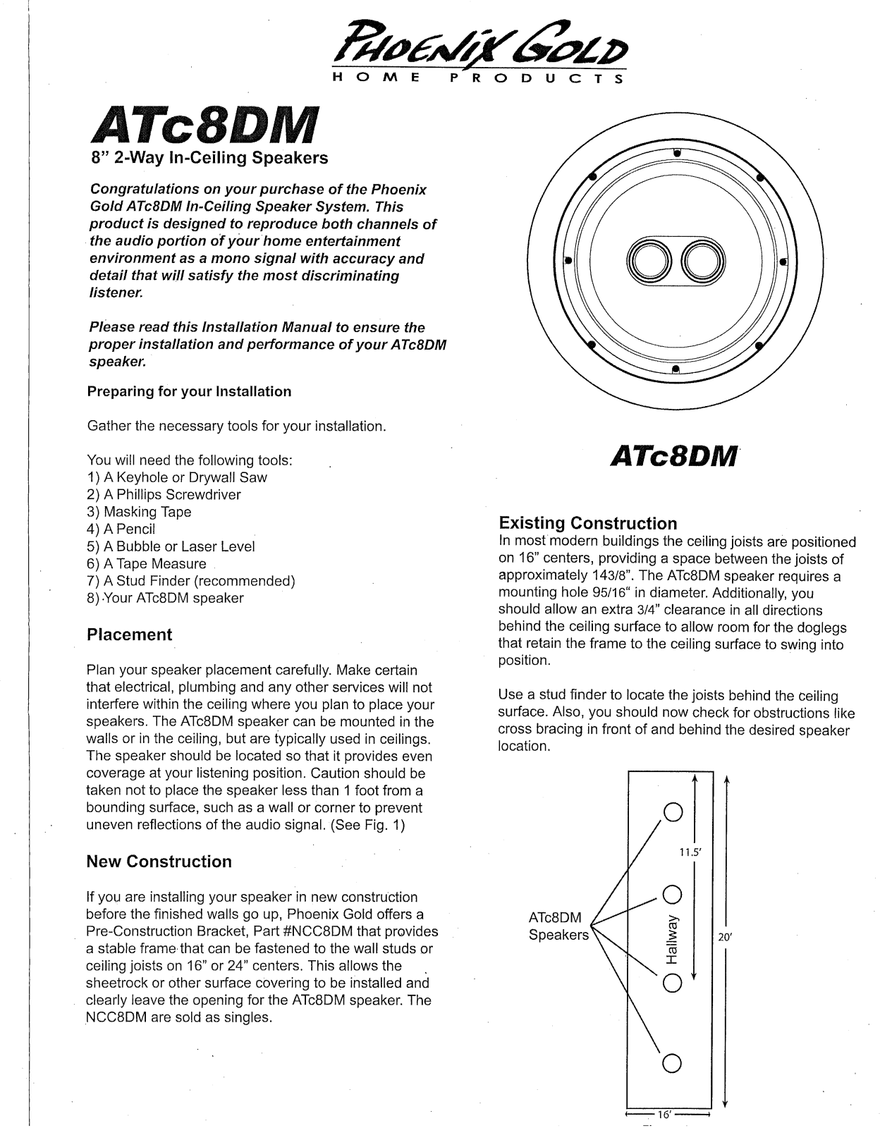 Phoenix Gold ATC8DM User Manual