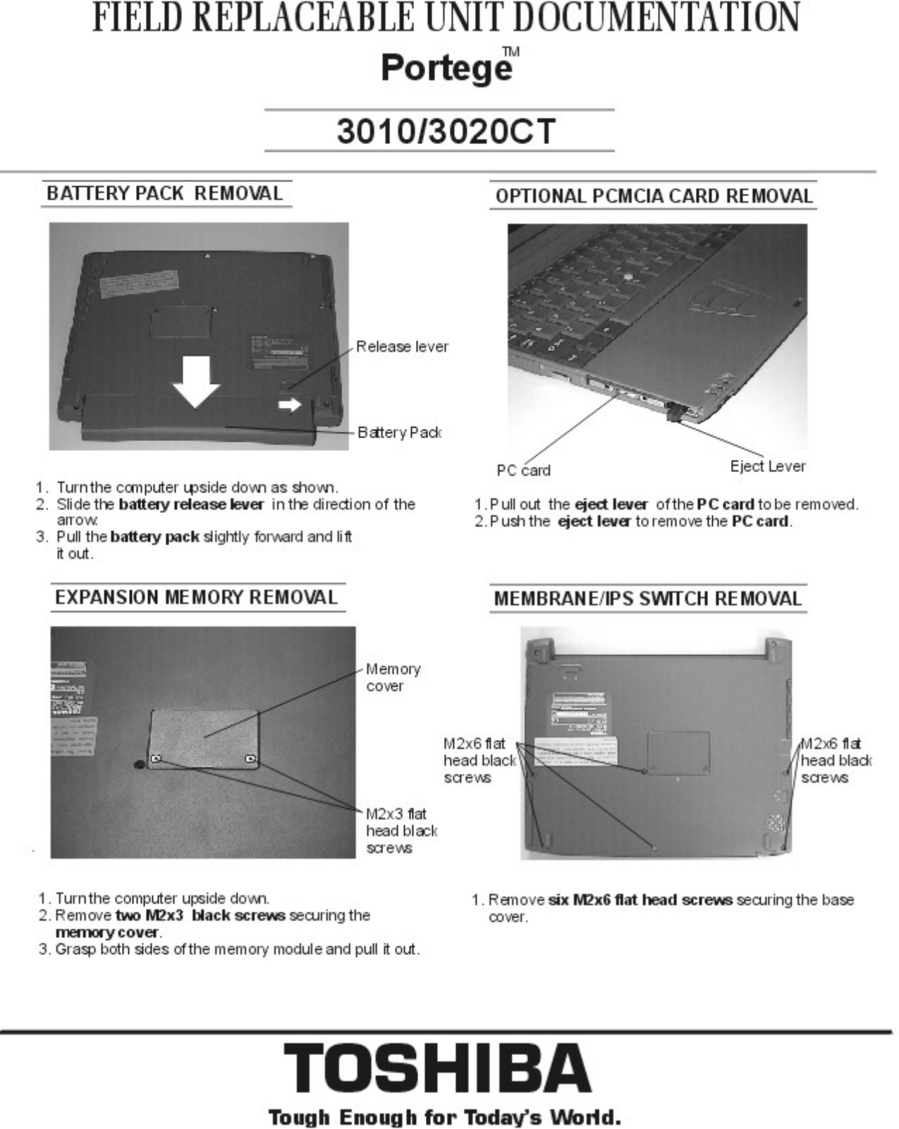 Toshiba 3020CT, 3010 Service Manual