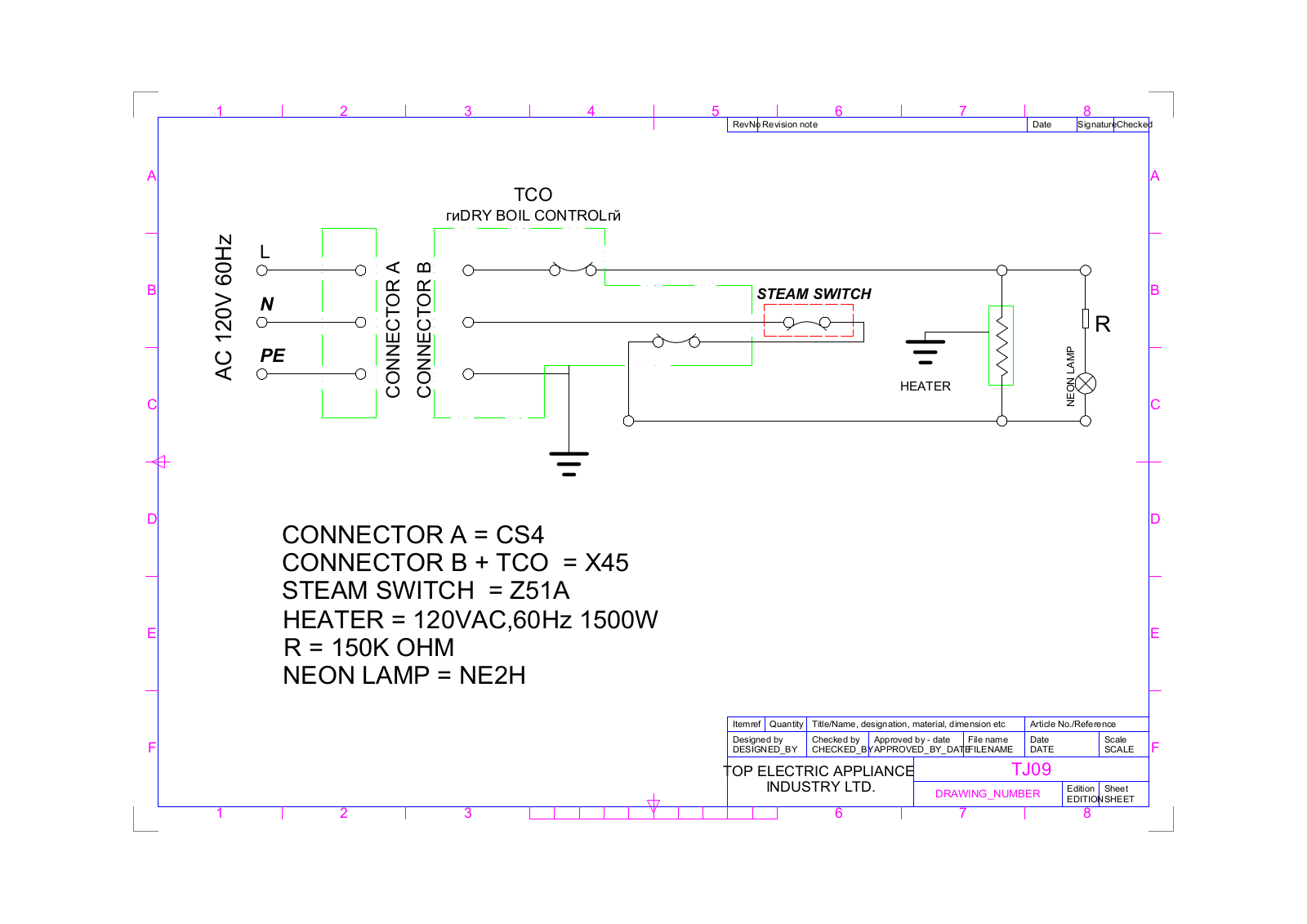 Vitek TJ09 Schematic