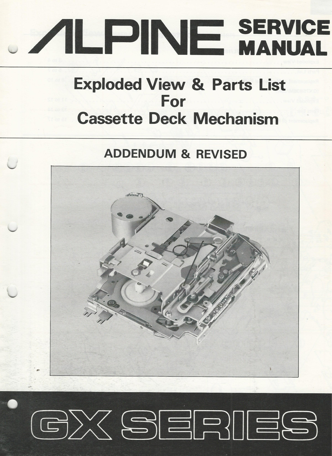 Alpine GX Service Manual