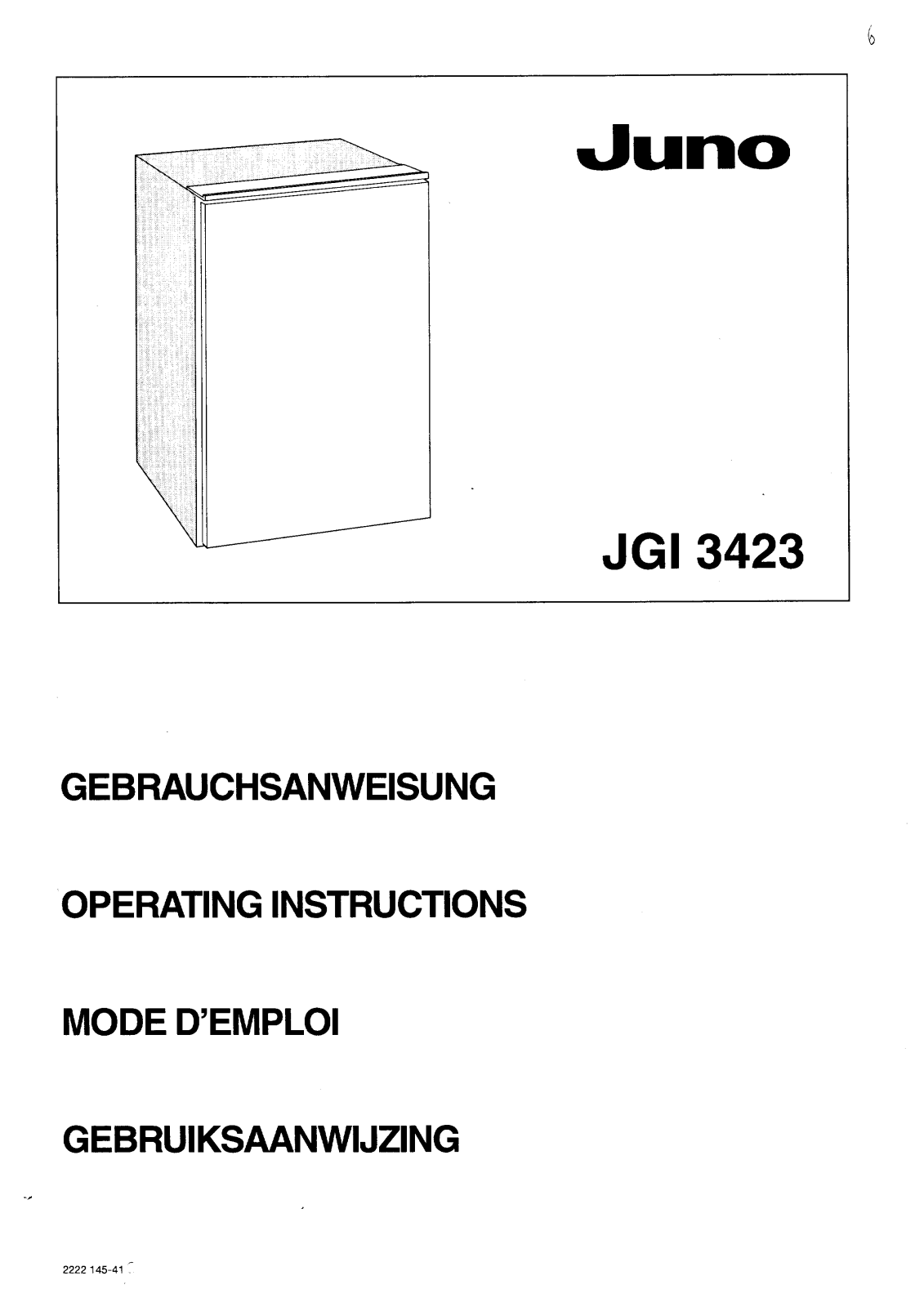 Juno JGI3423 User Manual