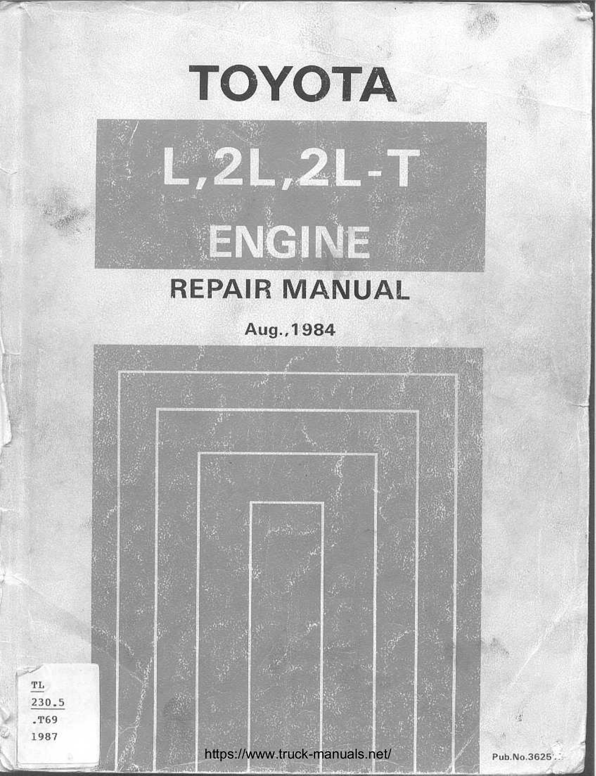 Toyota L, 2L, 2L-T Repair Manual