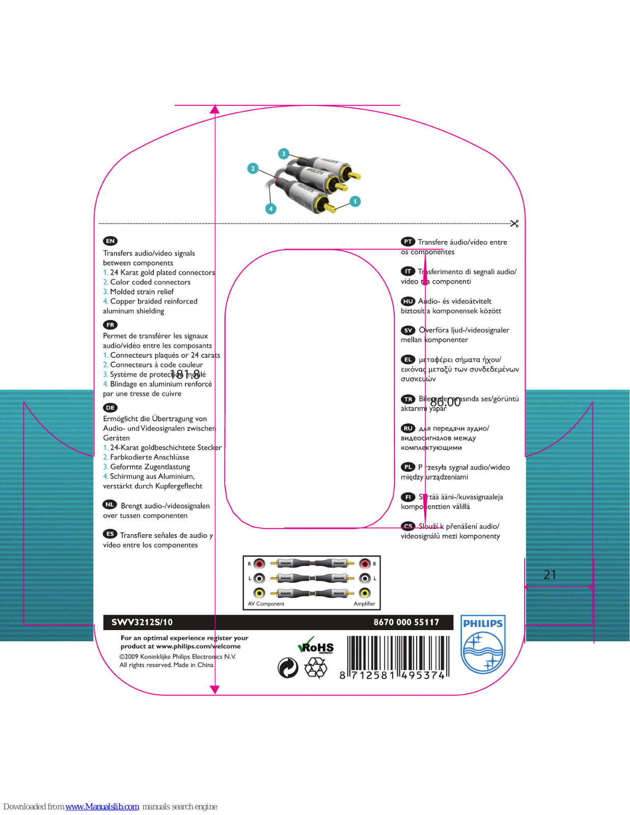 Philips SWV3212S/10 User Manual