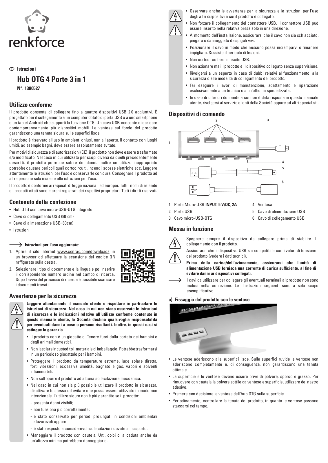 Renkforce 1380527 Operating Instructions