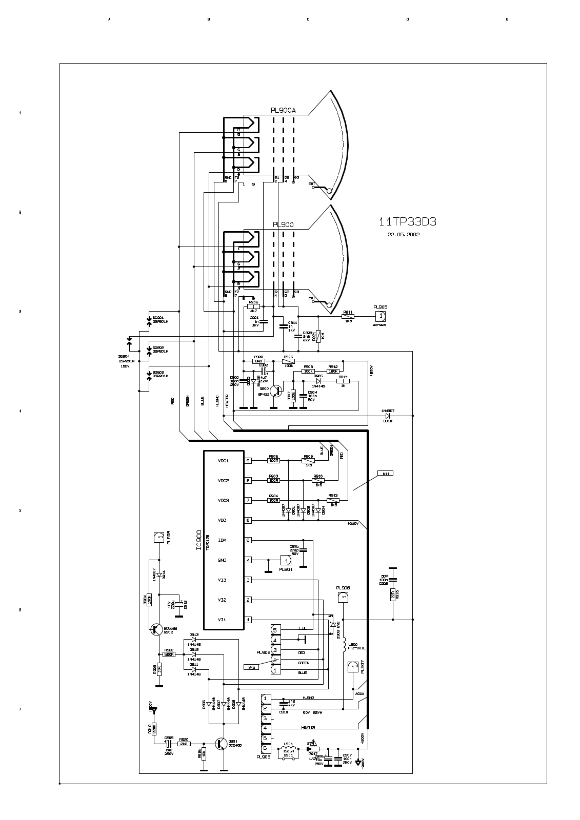 Vestel 11TP33D-3 schematic