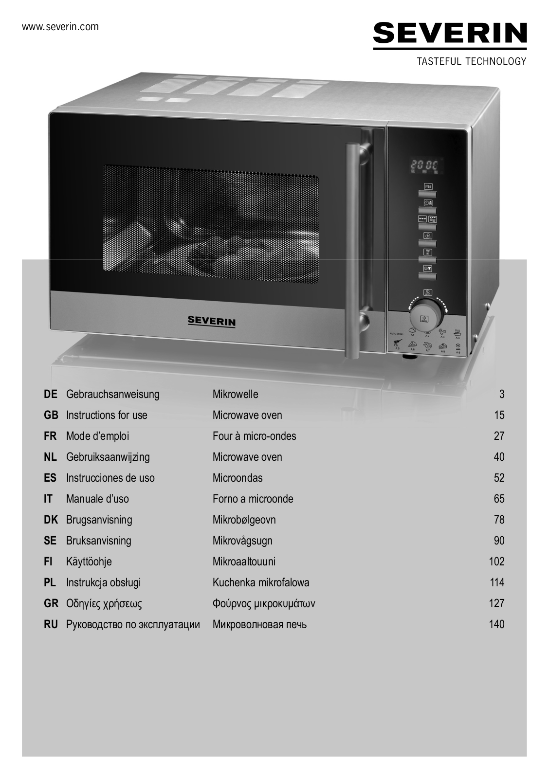 Severin MW 7877 User Manual