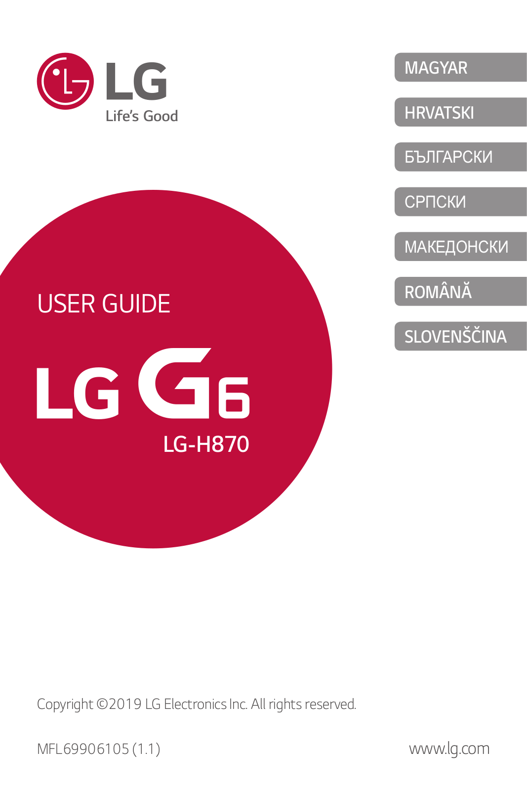 LG LGH870 User manual