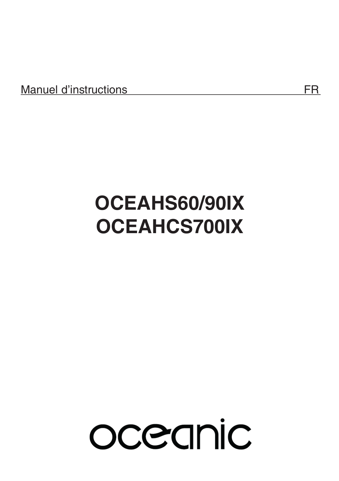 Oceanic OCEAHCS700IX User Manual