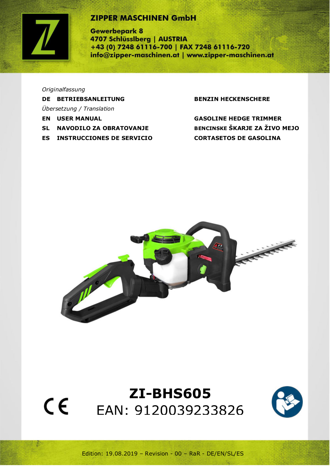 Zipper ZI-BHS605 User guide - ManualMachine.com