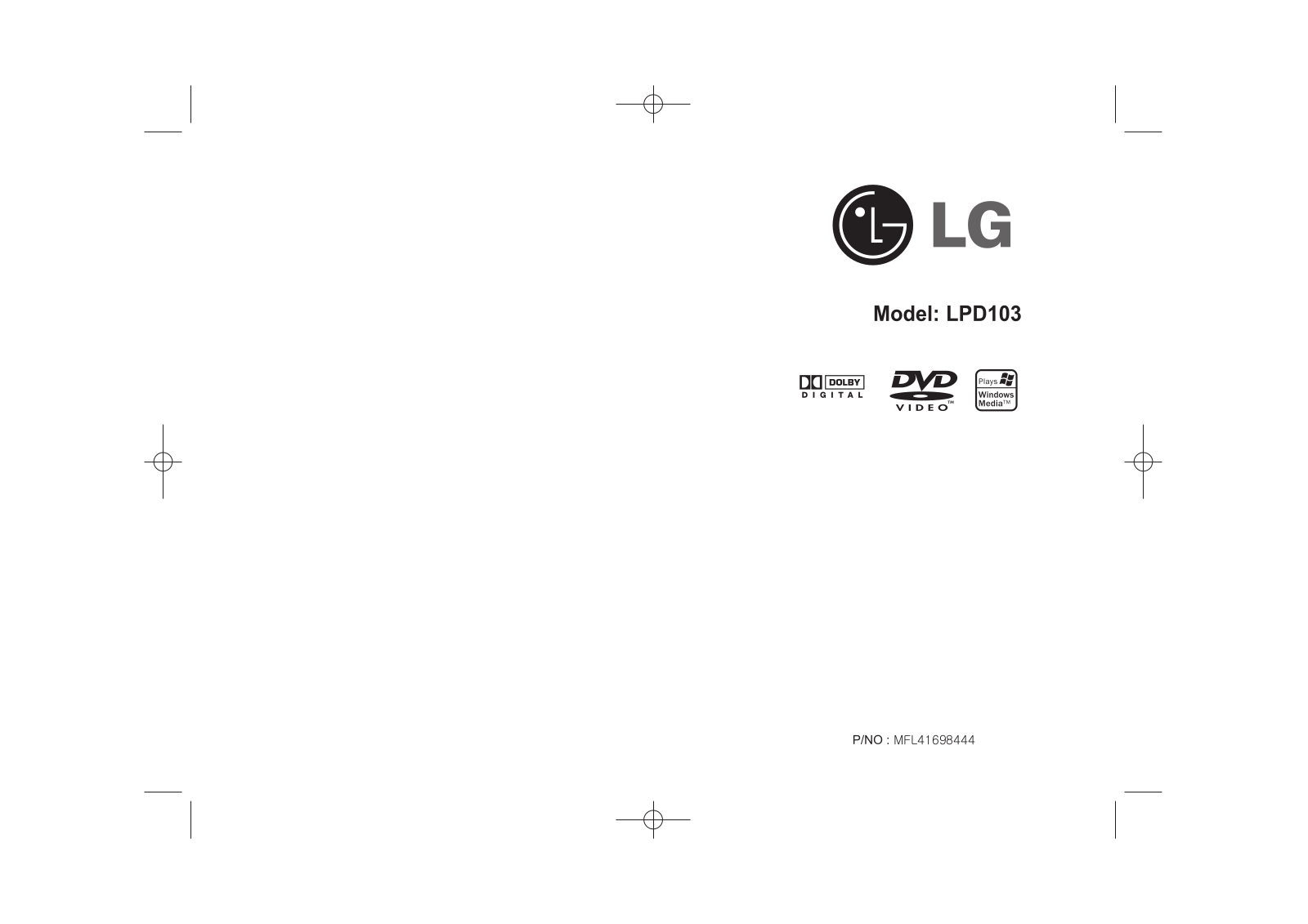 LG LPD103-A0 User Guide