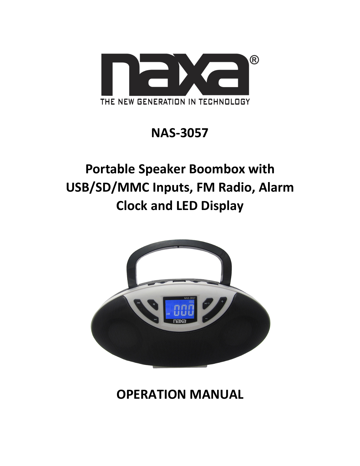 Naxa NAS-3057 User Manual