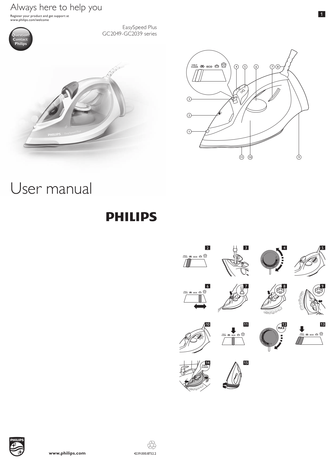 Philips GC2030/02 User Manual