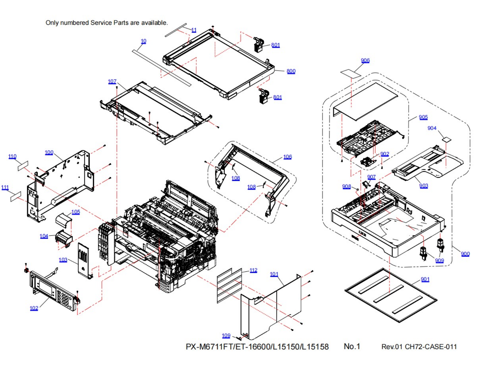 Epson ET-16600, L15150PM1 Exploded Diagram