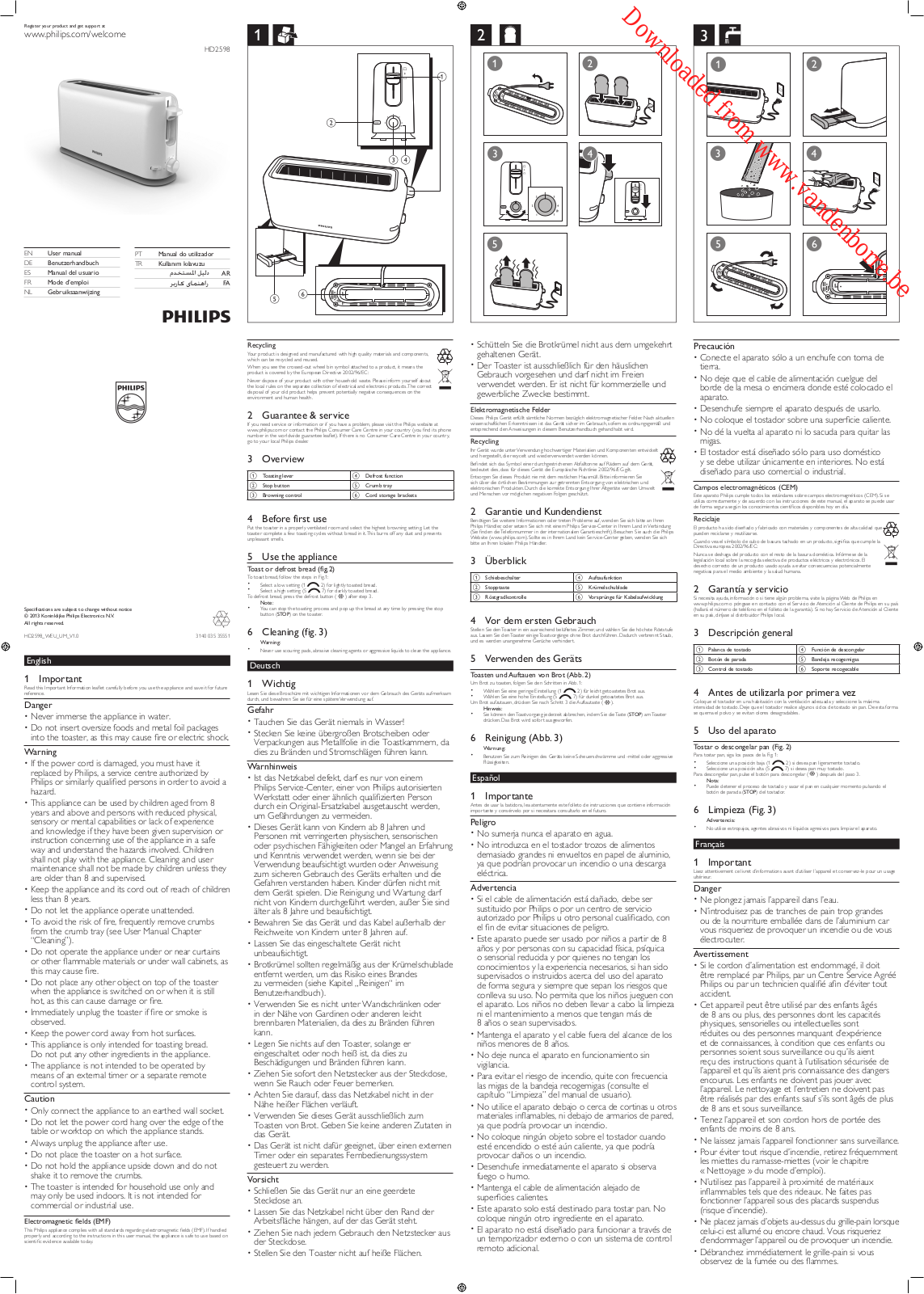 PHILIPS HD2598 User Manual