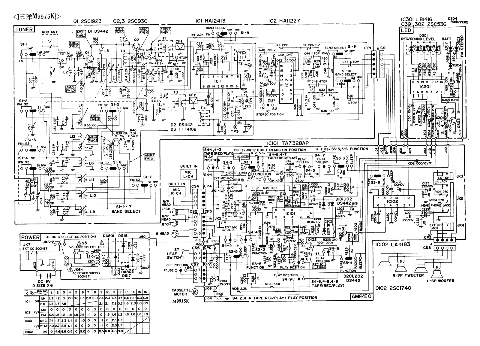 Sanyo m 99156k Schematic - ManualMachine.com