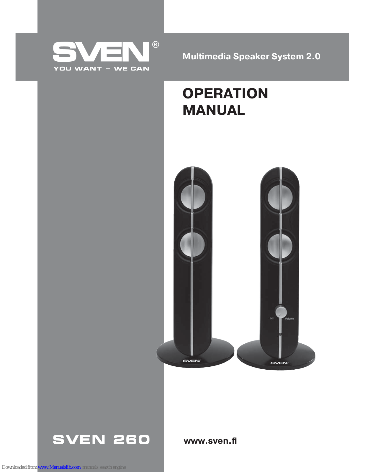 Sven 260 Operation Manual