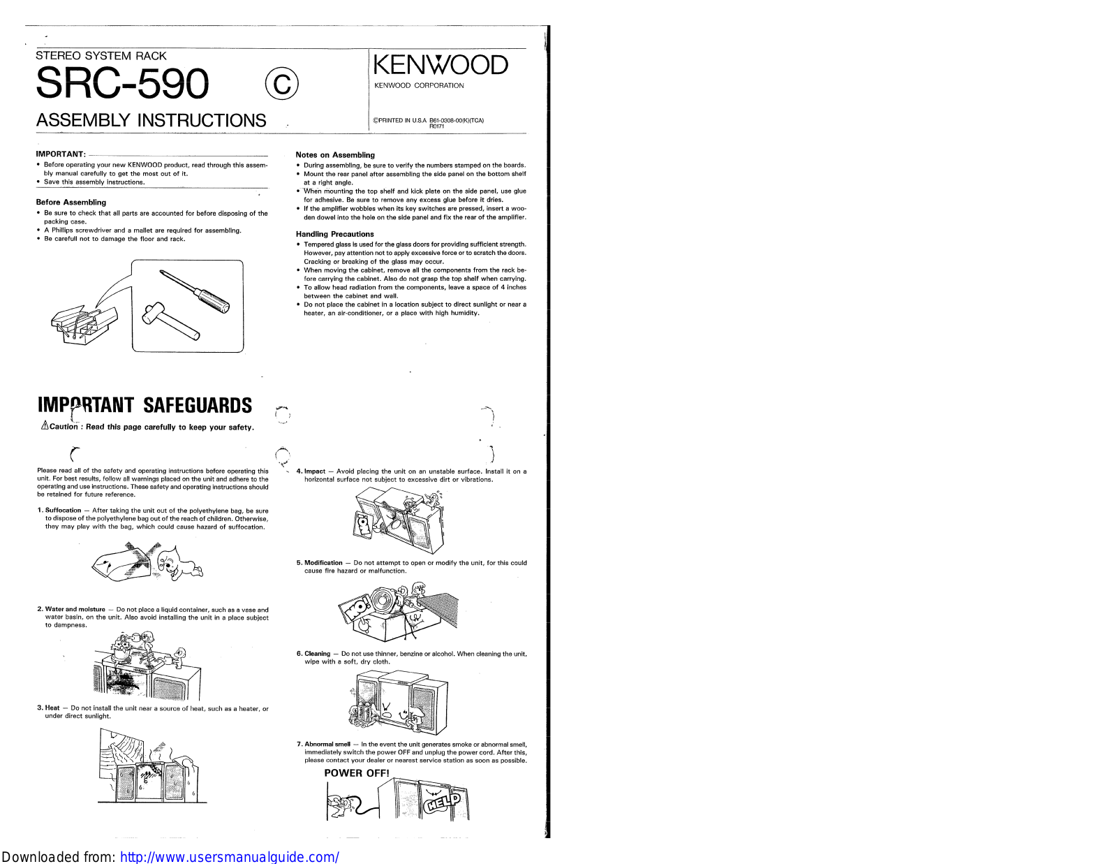 KENWOOD SRC-590 User Manual