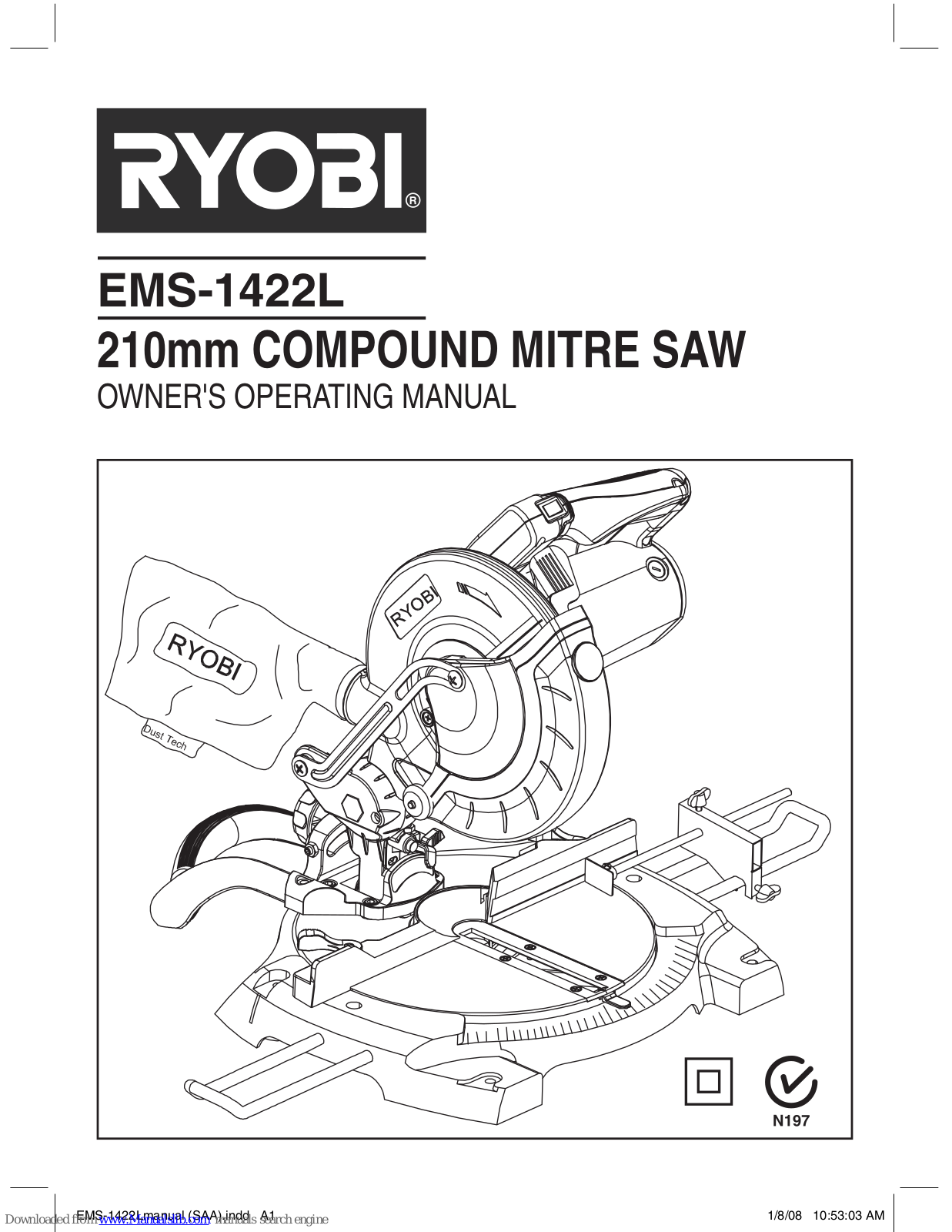 Ryobi EMS-1422L Owner's Operating Manual