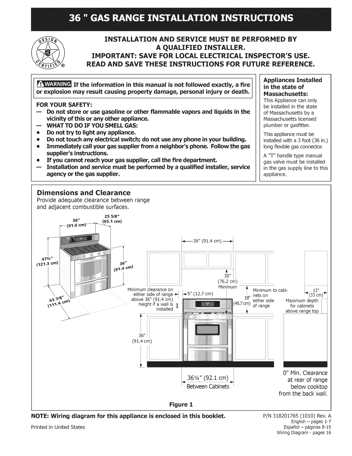 Frigidaire FPGF3685LSA Installation Guide - ManualMachine.com