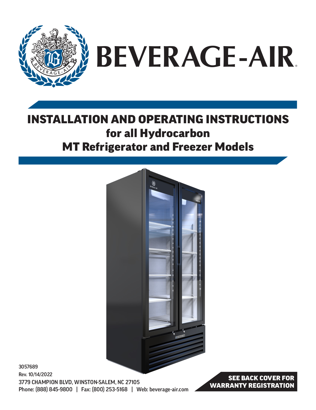 Beverage-Air MT06, MT08, MT10, MT12, MT21 Manual - ManualMachine.com