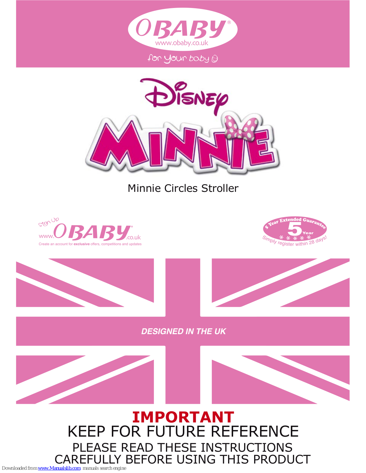 OBaby Minnie Circles, 10DB0702 Instructions Manual