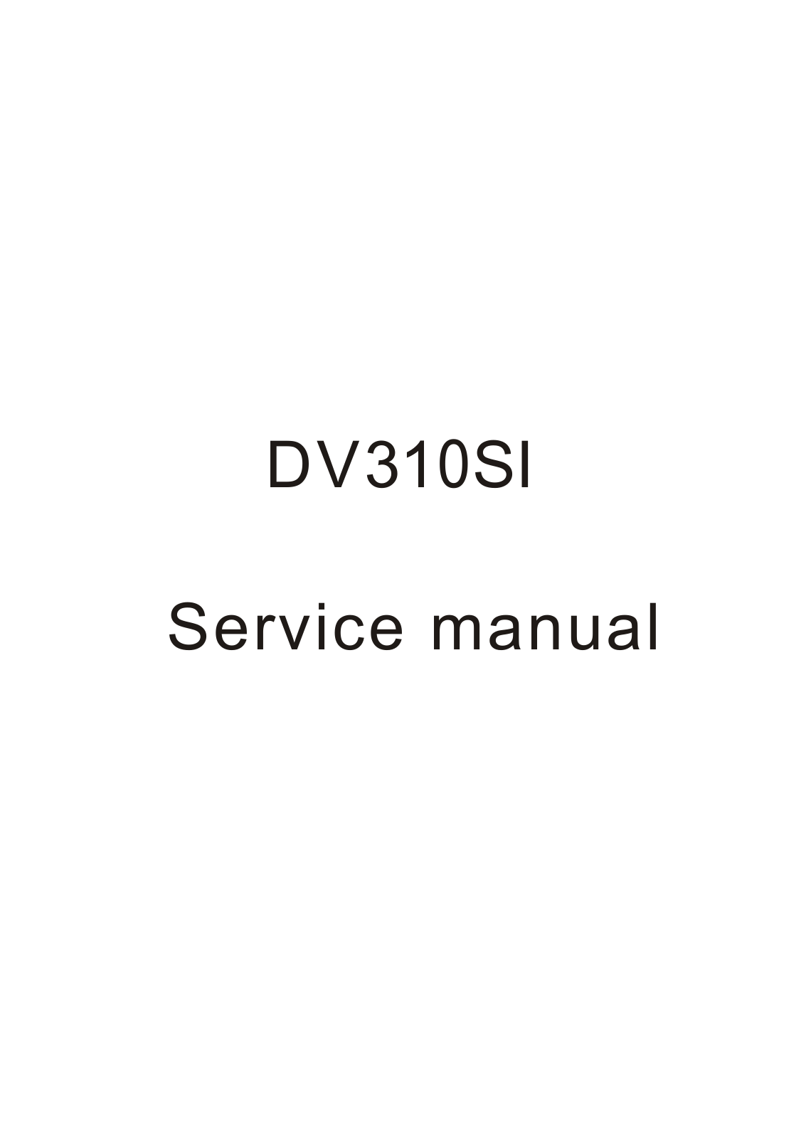 BBK DV310SI Schematic