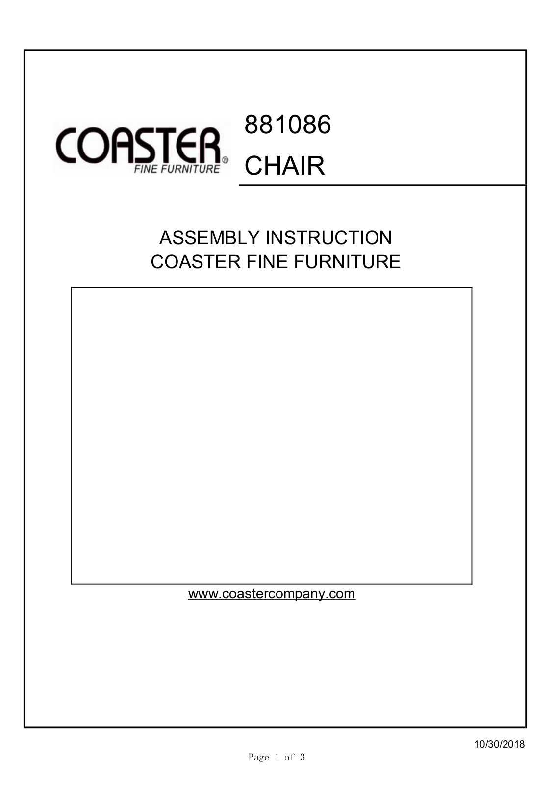 Coaster 881086 Assembly Guide - ManualMachine.com
