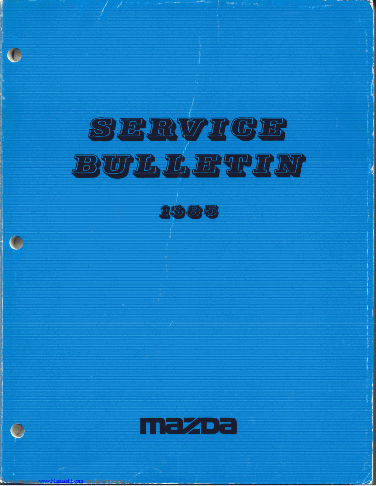 Mazda RX-7 1985 Service Bulletin