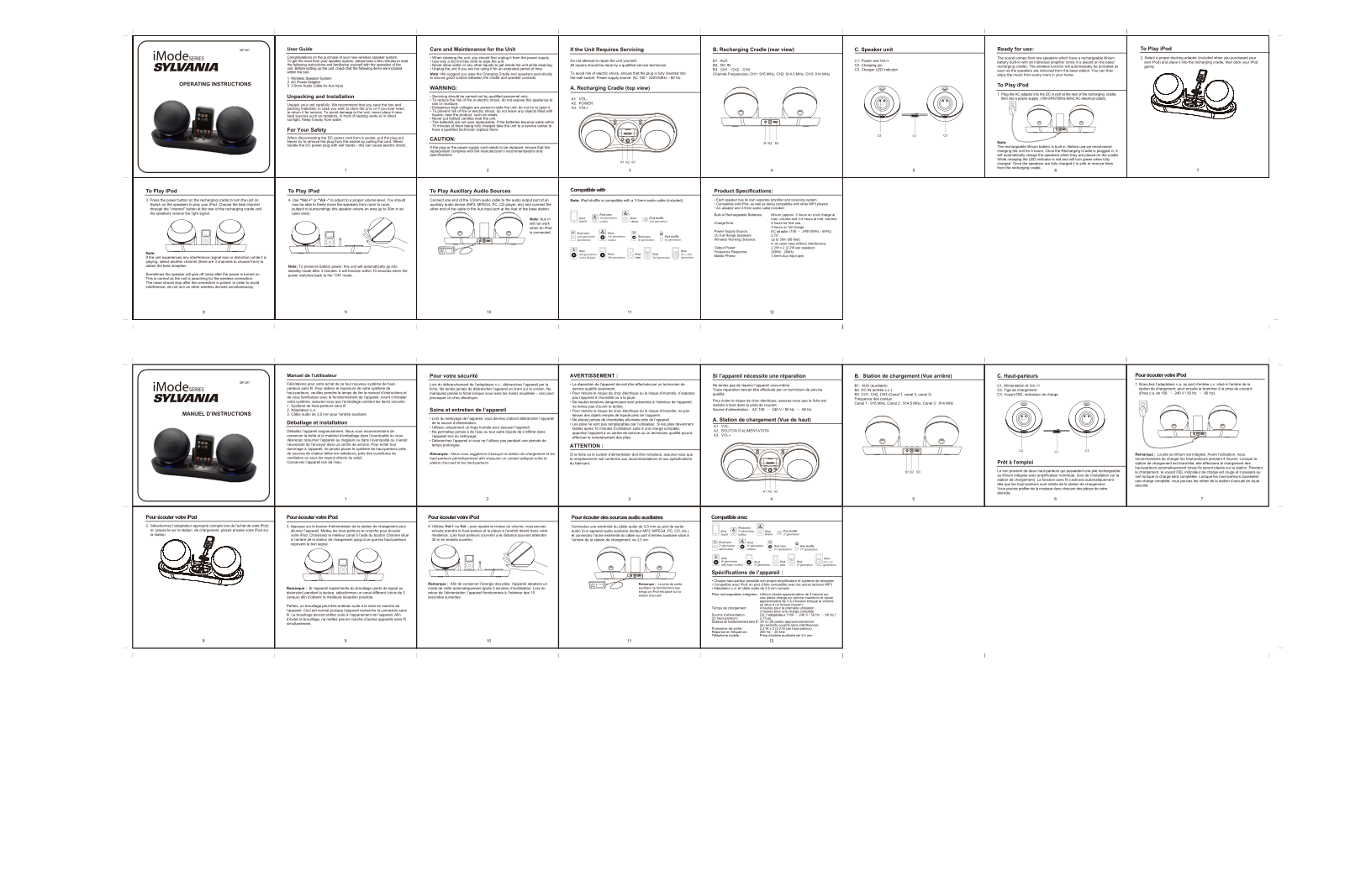 Sylvania SIP297 User Manual