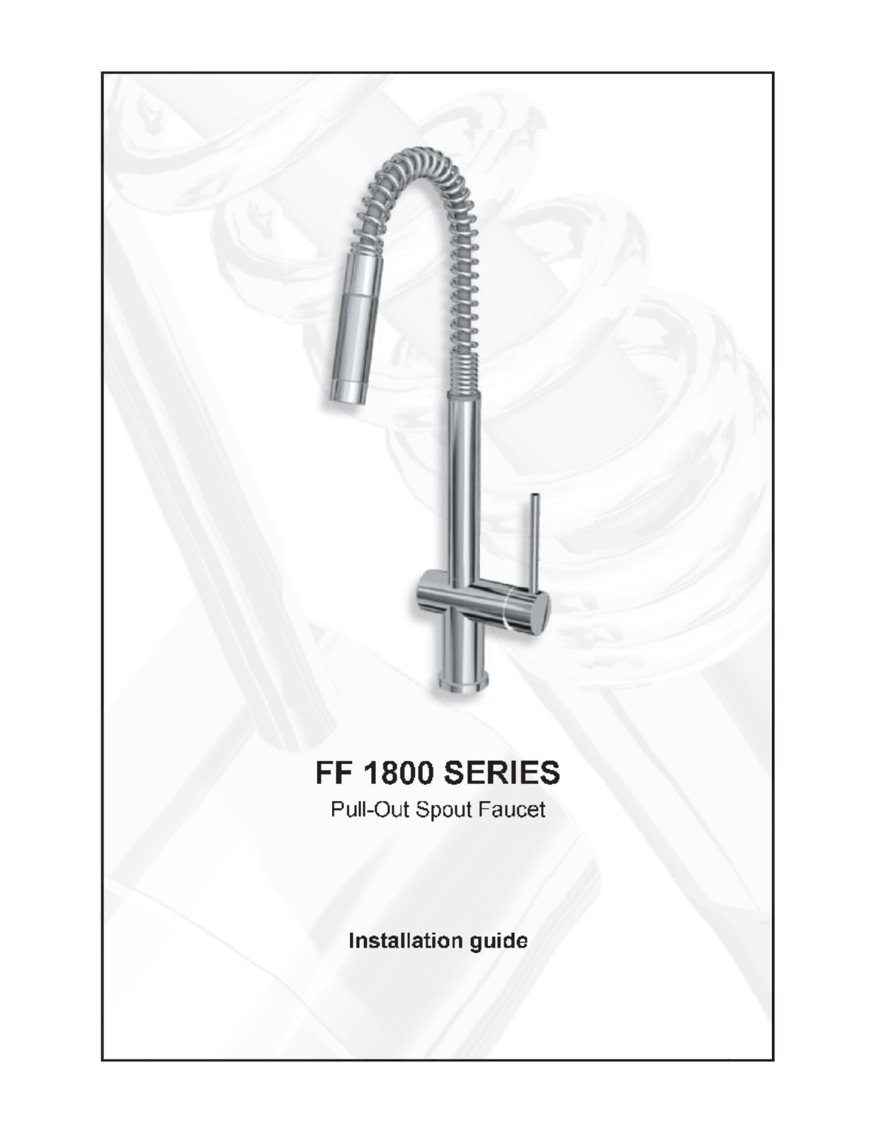 Franke Foodservice FF 1800 Installation  Manual