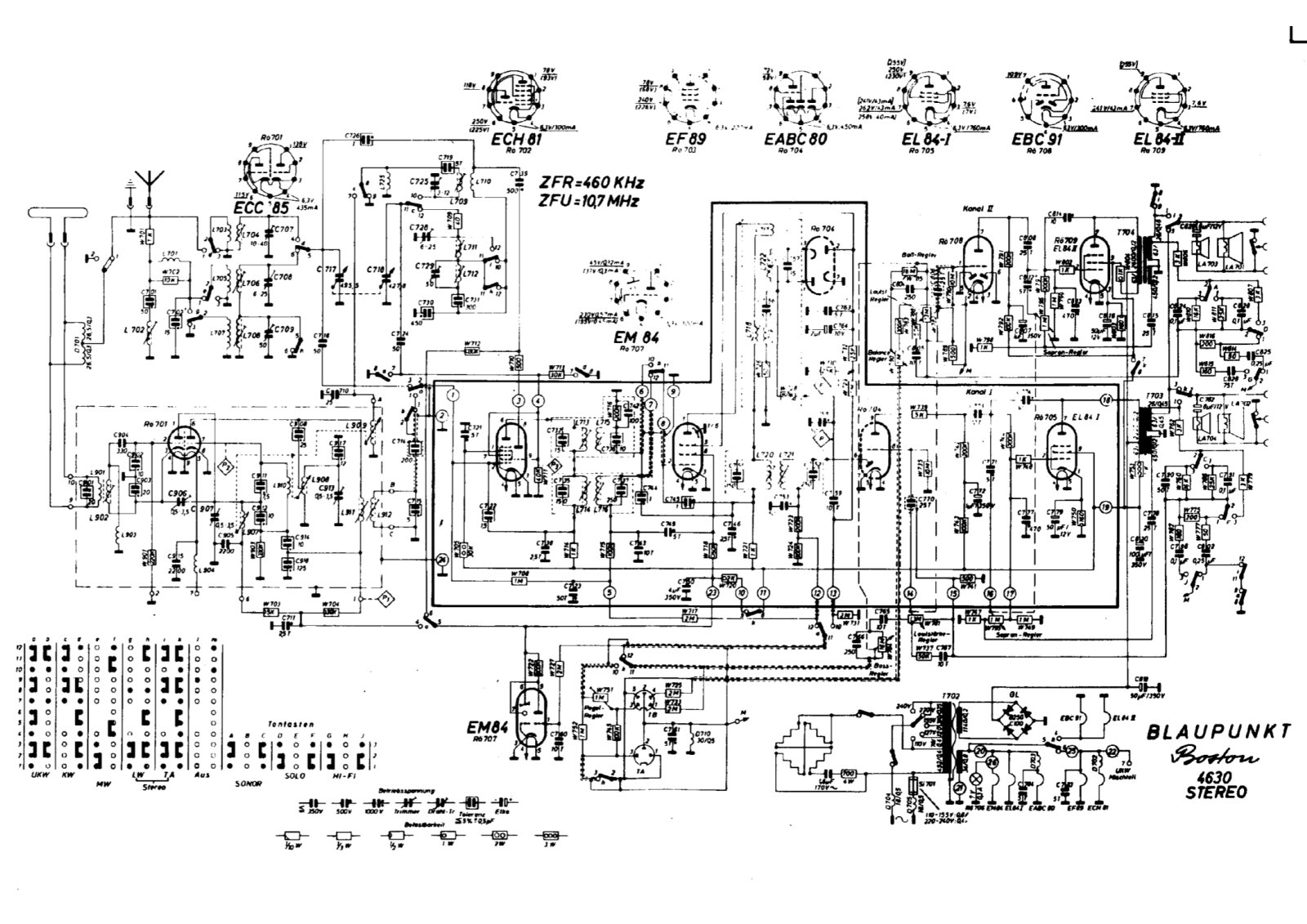 Blaupunkt 4630 schematic