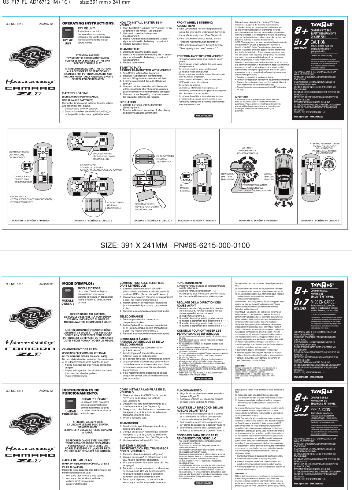 Scientific Toys 4339 24GR, 5013 24TT User Manual