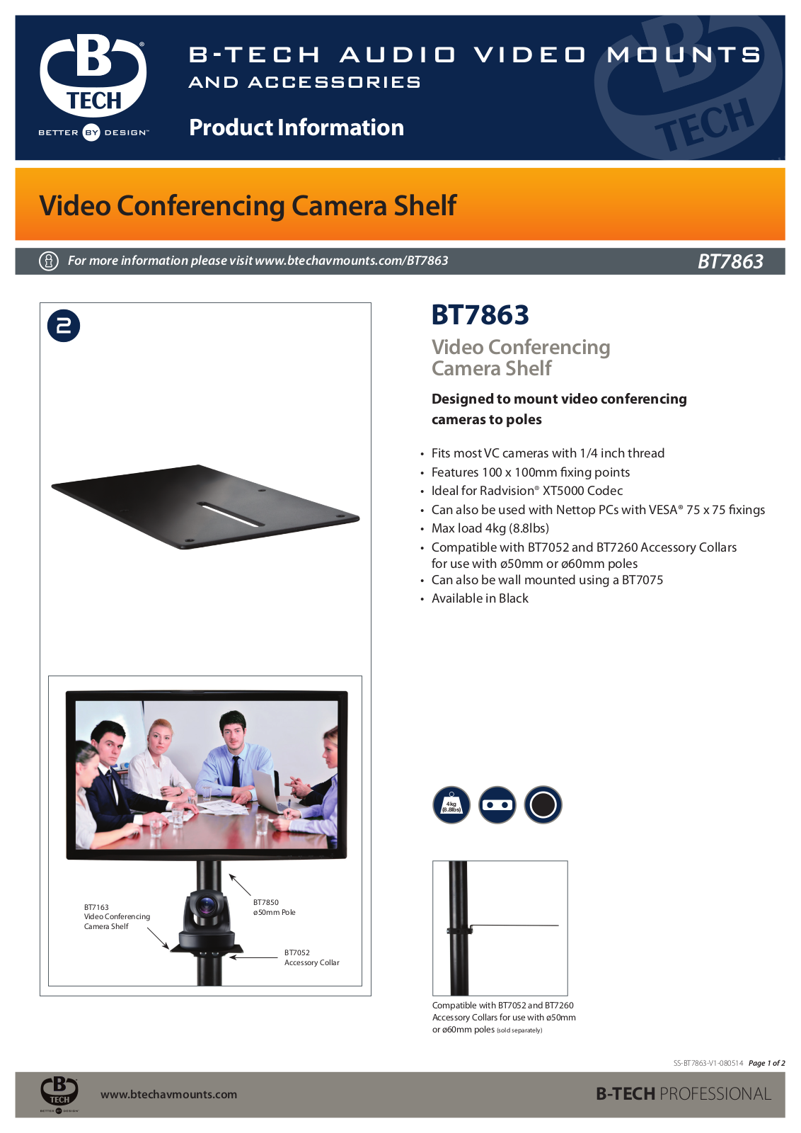 B-TECH BT7863/B Datasheet