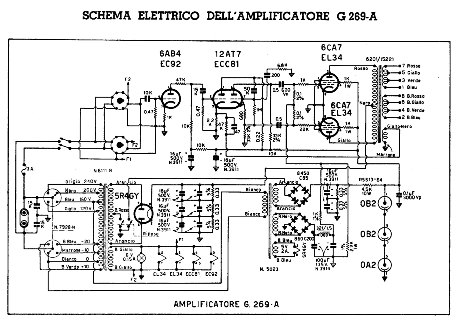 Geloso G269A Schematic