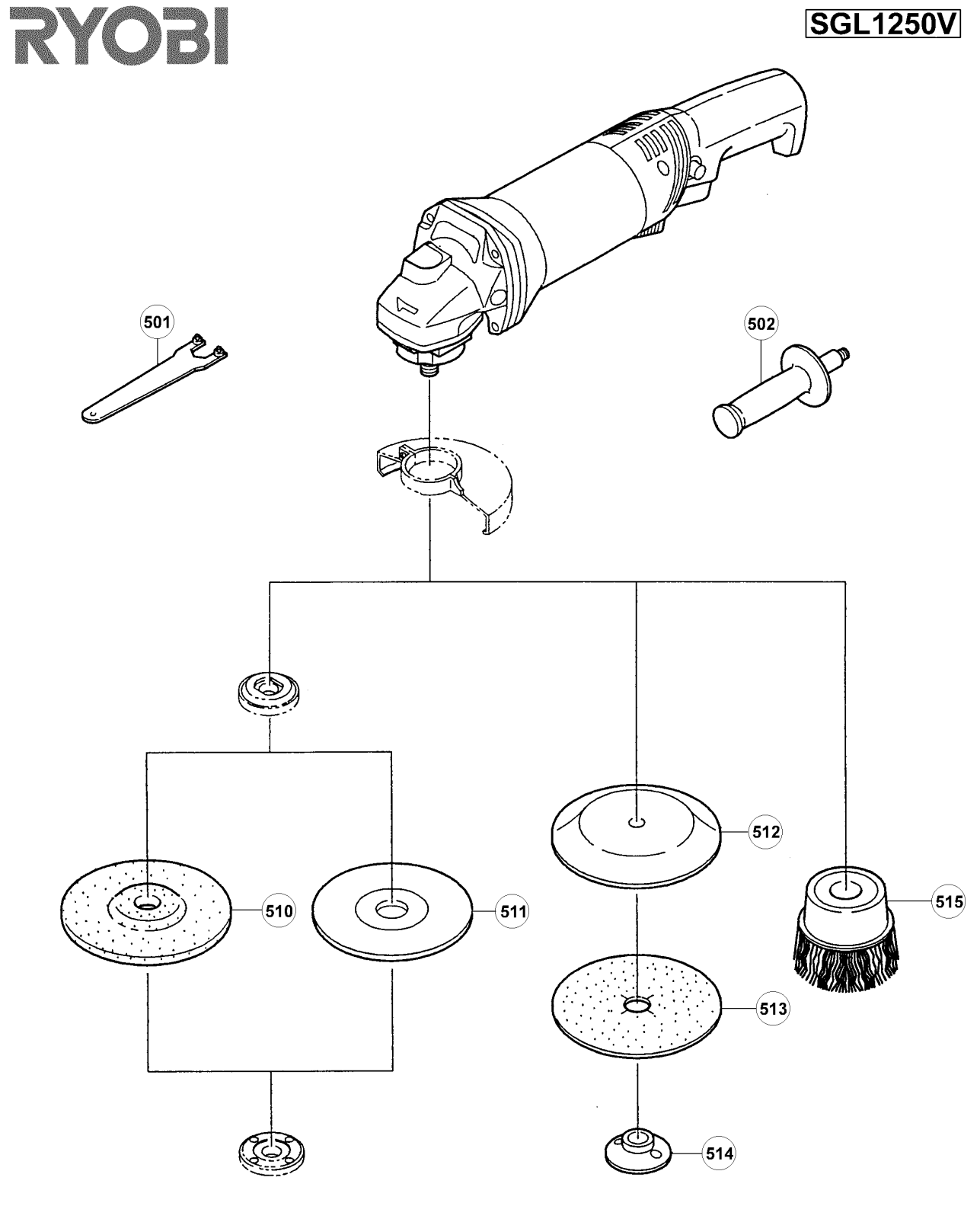 Ryobi SGL1250V User Manual