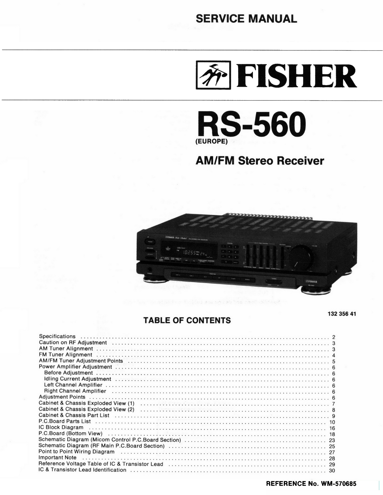 Fisher Radio RS560 Schematic - ManualMachine.com