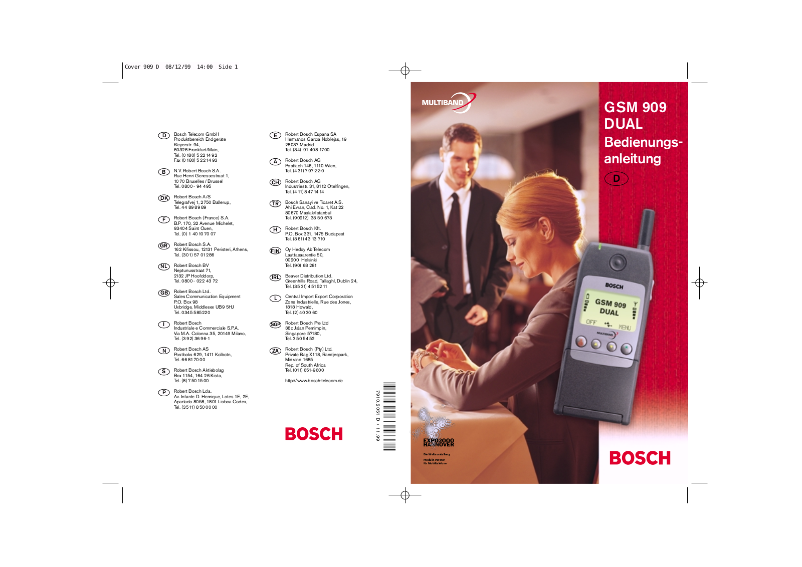 BOSCH 909 User Manual