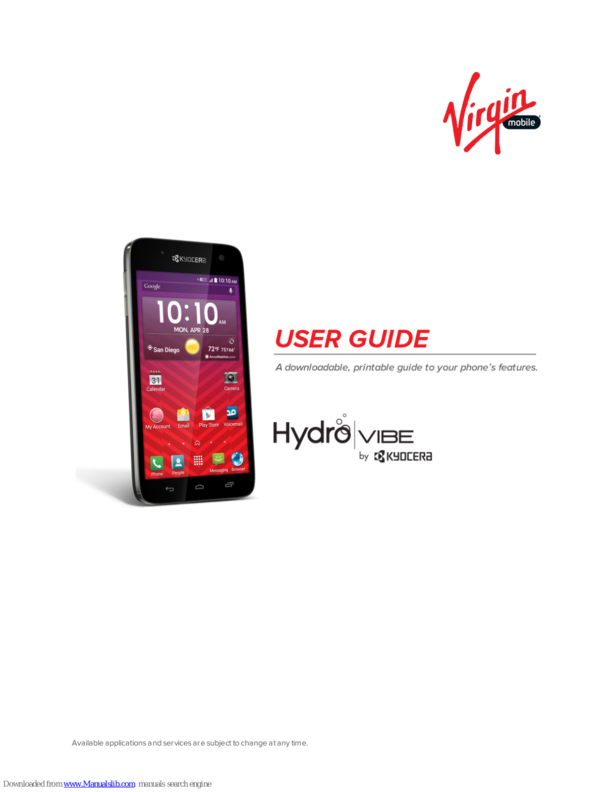 Kyocera Virgin Mobile Hydro Vibe User Manual