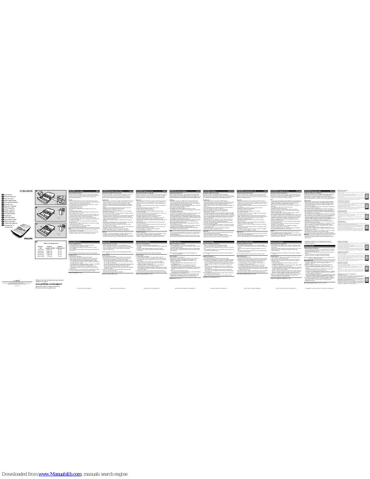 Philips SCB5650NB/05, SCB5650NB/12, MultiLife SCB5650NB User Manual