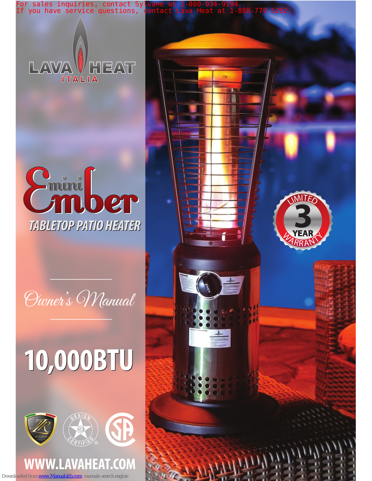 Lava Heat Italia EMBER Mini Owner's Manual