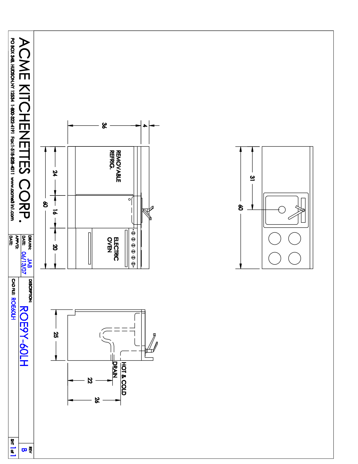 Acme ROE9Y60 User Manual