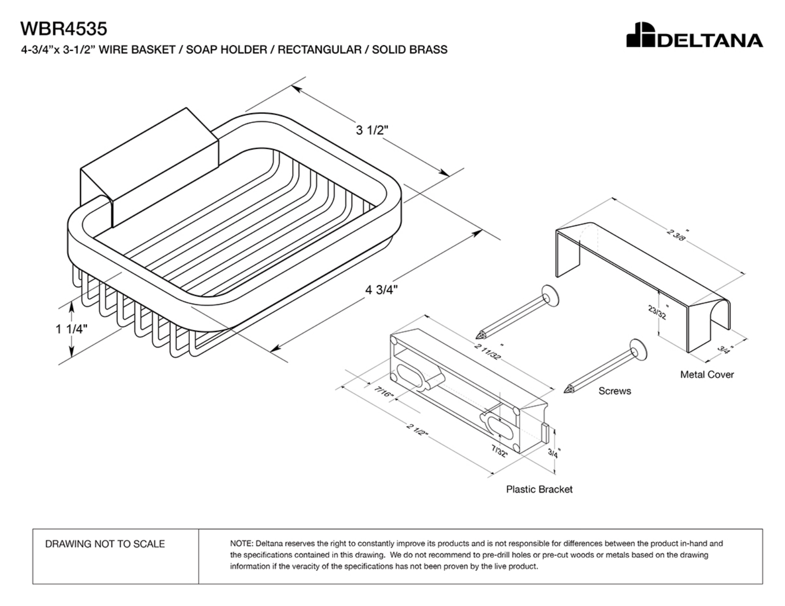 Deltana DLTA2680 Specifications