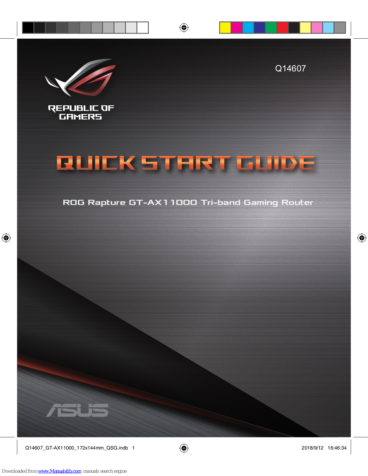 Asus Republic of Gamers Rapture GT-AX11000 User Manual