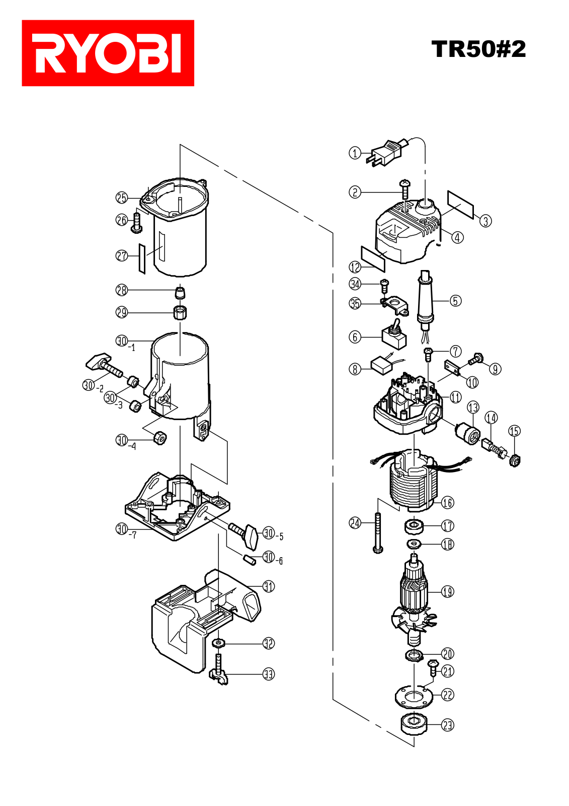 Ryobi TR50-2 User Manual