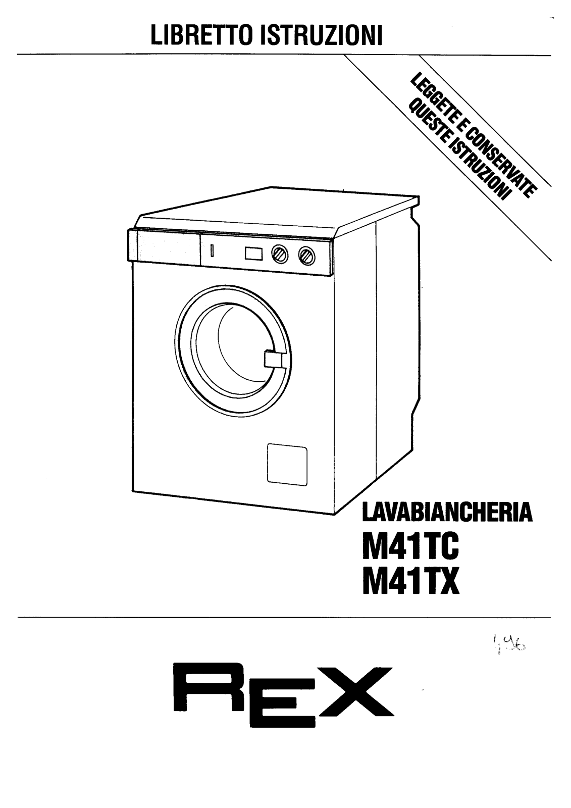 Rex M41TC, M41TX User Manual