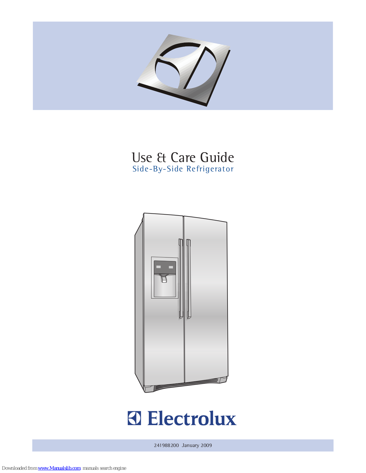 Electrolux Side-By-Side Use & Care Manual